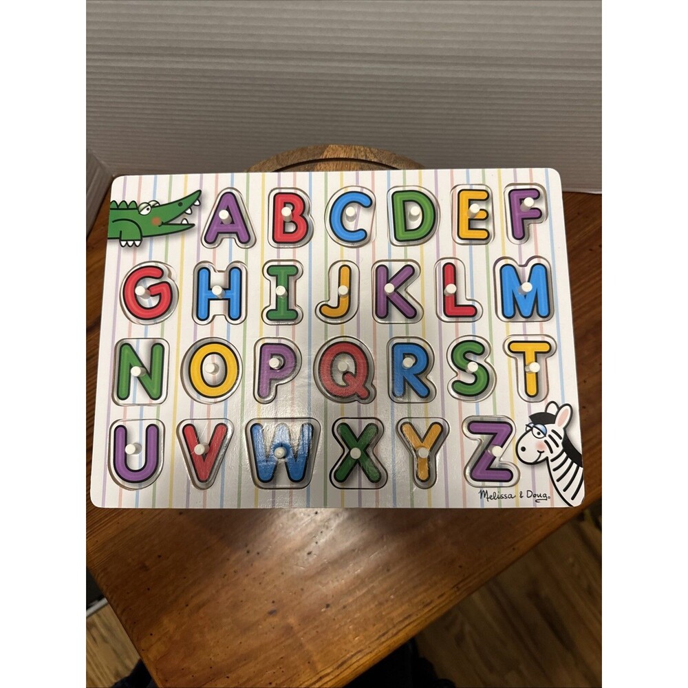 Melissa &Doug Wooden Alphabet Puzzle